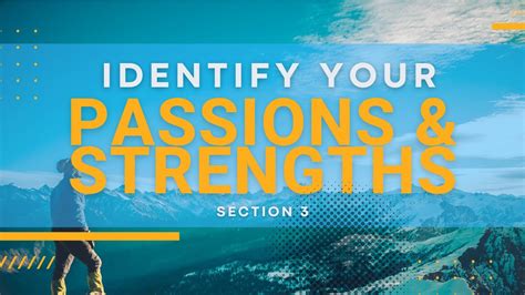 Identify Your Passions and Strengths: