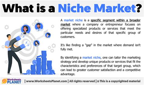 Identify a niche market.