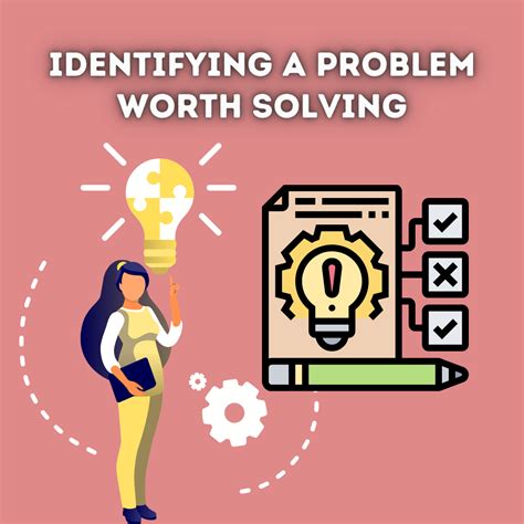 Identify a problem worth solving: