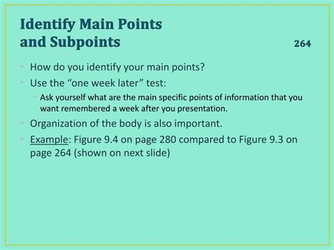 Identify the Main Points: