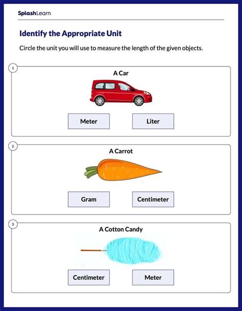 Identify the Unit of Measurement: