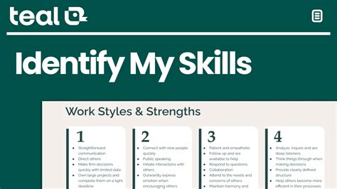Identify your interests and skills:
