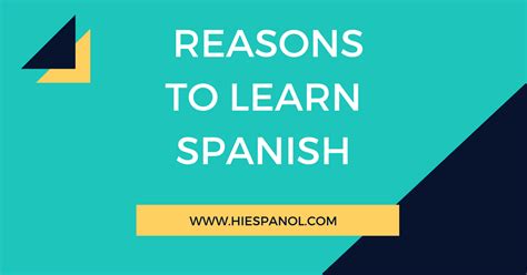 Identify your reasons for learning Spanish:
