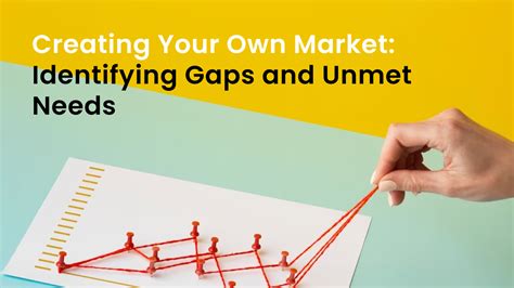 Identifying market gaps and unmet needs: