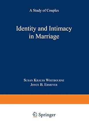 Identity and Intimacy in Marriage A Study of Couples PDF