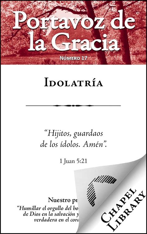 Idolatría Portavoz de la Gracia nº 17 Spanish Edition Kindle Editon