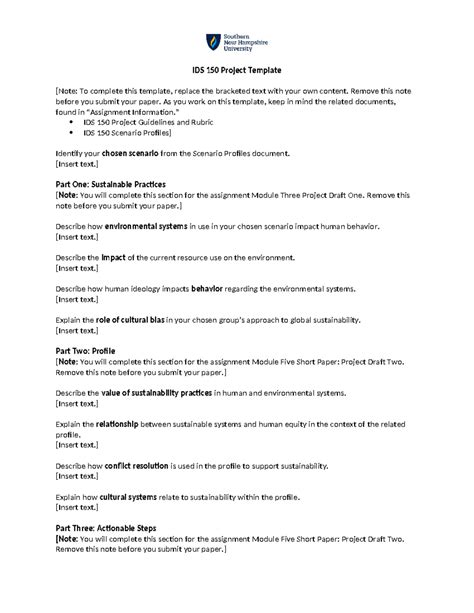 Ids 150 Project Template