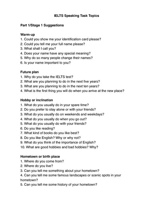 Ielts Speaking Topics With Answer Sheet Kindle Editon