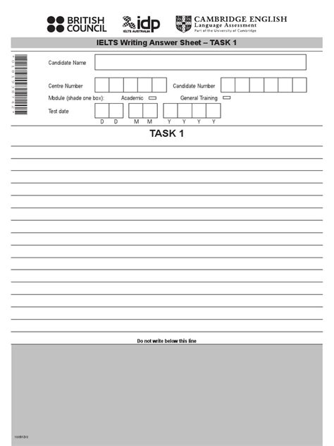 Ielts Writing Answer Sheet Reader