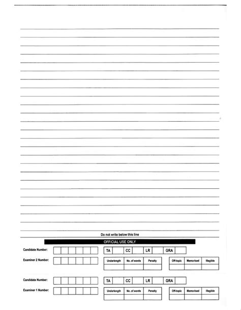 Ielts Writing Answer Sheet Free Download Reader