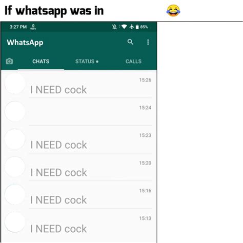 If Whatsapp Was In Meme Template