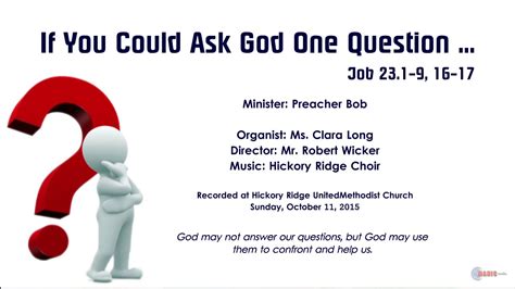 If You Could Ask God One Question Reader