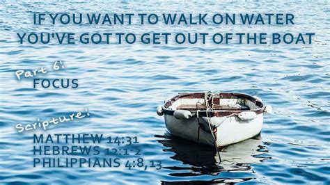 If You Want to Walk on Water You ve Got to Get Out of the Boat Curriculum Kit A 6-Session Journey on Learning to Trust God Reader