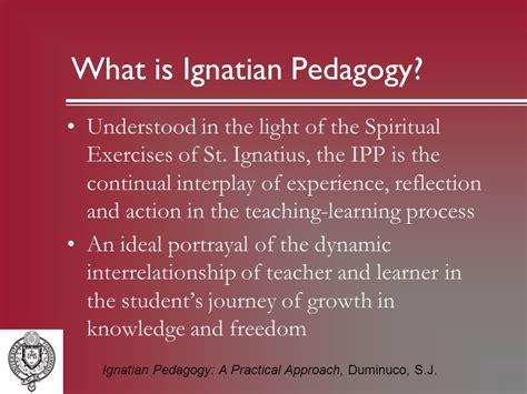 Ignatian Pedagogy: Igniting Intellectual and Spiritual Growth