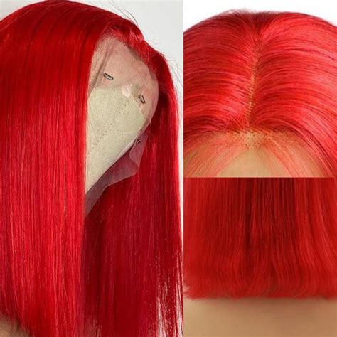 Ignite Your Confidence with the Enchanting Red Bob Lace Front Wig