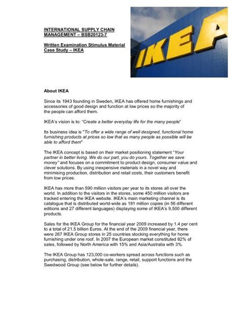 Ikea The Global Retailer Case Study Answers Reader