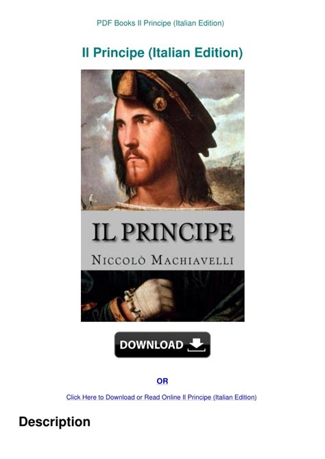 Il Principe Italian Edition Epub