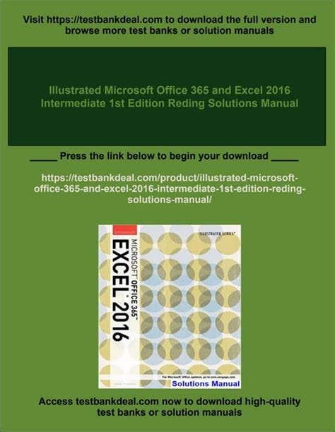 Illustrated Microsoft Office 365 and Excel 2016 Intermediate Epub