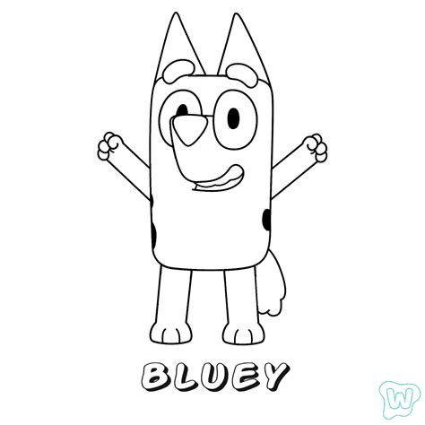 Imágenes De Bluey Para Colorear