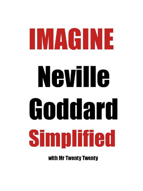 Imagine Neville Goddard Simplified Foundations Epub