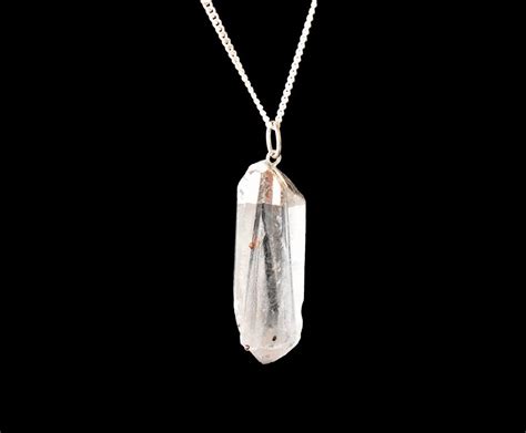 Immerse in the Allure of Antique Silver Pendants Adorned with Natural Stone Crystals