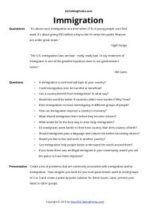 Immigrant Questions And Answers PDF