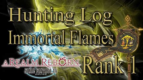 Immortal Flames Hunting Log: A Comprehensive Guide for the Discerning Hunter