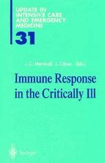 Immune Response in the Critically Ill 1st Edition Reader