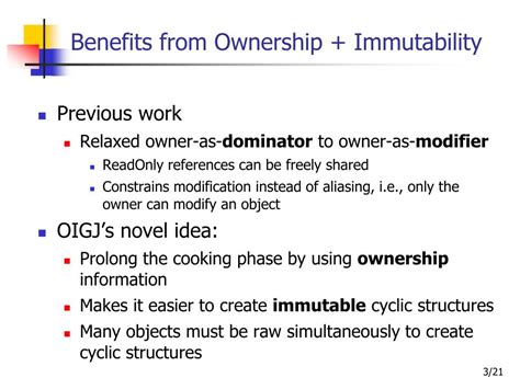 Immutable Ownership: