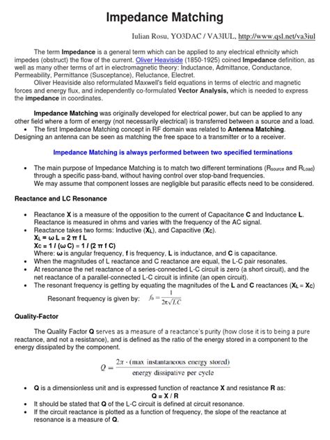 Impedance Matching: A Comprehensive Guide to Power Transfer Efficiency