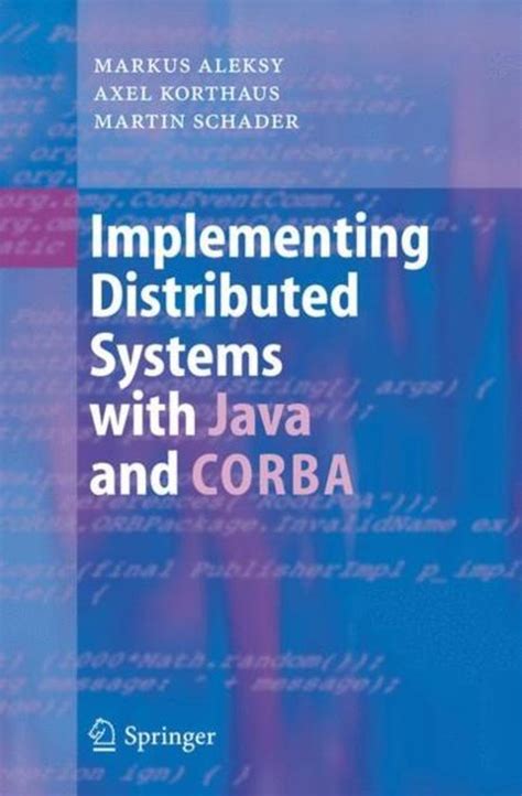 Implementing Distributed Systems with Java and CORBA Epub