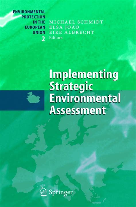 Implementing Strategic Environmental Assessment 1st Edition PDF