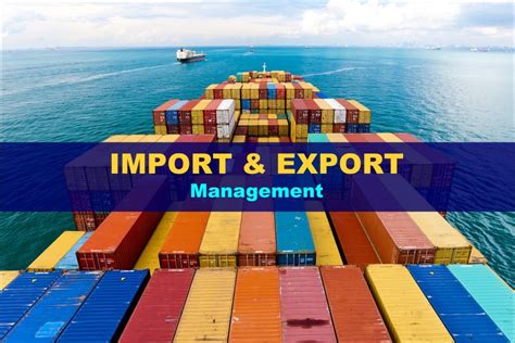 Import and Export Management: