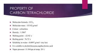 Importance of Carbon Tetrachloride's Boiling Point