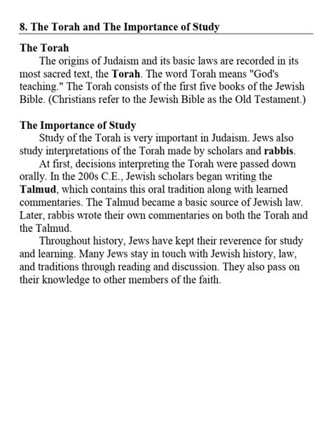 Importance of Studying the Torah