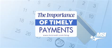 Importance of Timely Payments