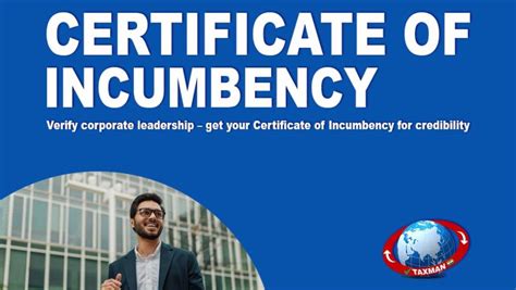 Importance of a Certificate of Incumbency