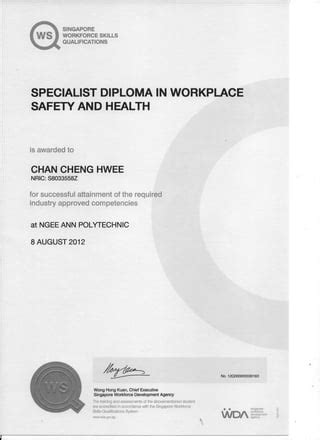 Importance of a WSH Specialist Diploma