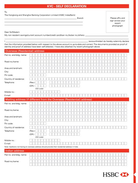 Importance of the HSBC Safeguard KYC Form