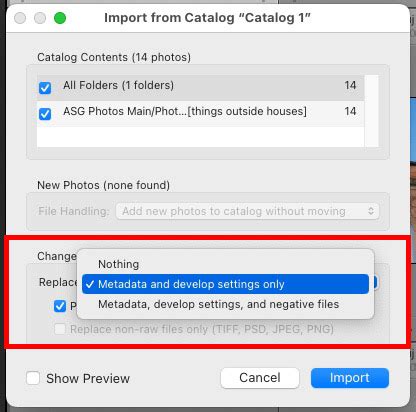 Imported Catalog In Lightroom But Thumbnails Arent Loading