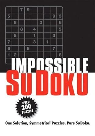 Impossible Su Doku Kindle Editon