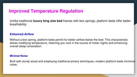 Improved Temperature Regulation: