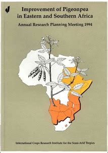 Improvement of Pigeonpea in Eastern and Southern Africa - Annual Research Planning Meeting 1994 Doc