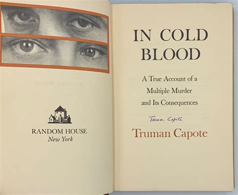 In Cold Blood A True Account of a Multiple Murder and Its Consequences PDF