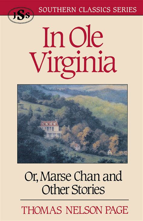 In OLE Virginia or Marse Chan and Other Stories Ebook PDF