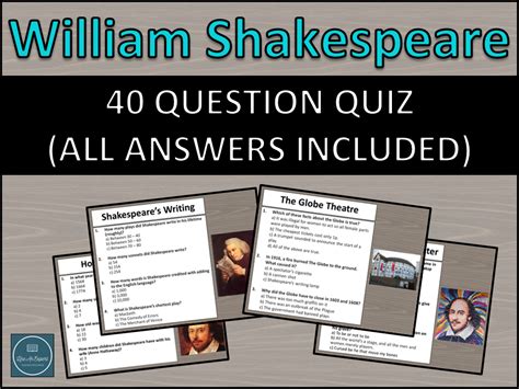 In Search Of Shakespeare Answers Reader