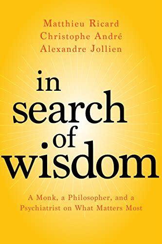 In Search of Wisdom A Monk a Philosopher and a Psychiatrist on What Matters Most PDF
