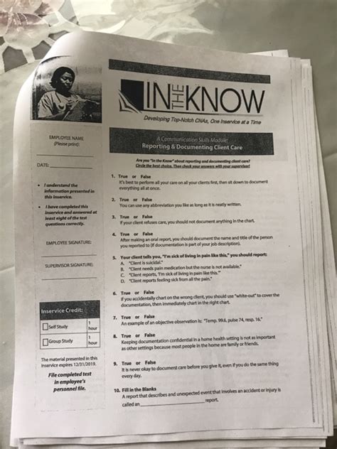 In The Know Answer Key Doc