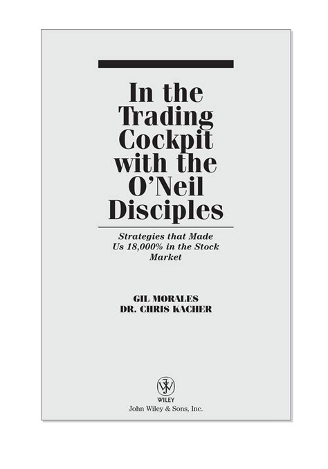 In The Trading Cockpit with the ONeil Disciples Strategies that Made Us 18 Kindle Editon