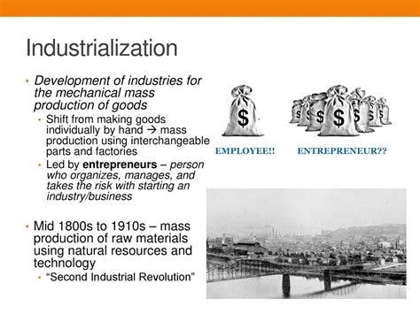In the 1800s, Mass Production Led to Dramatic Societal Transformations